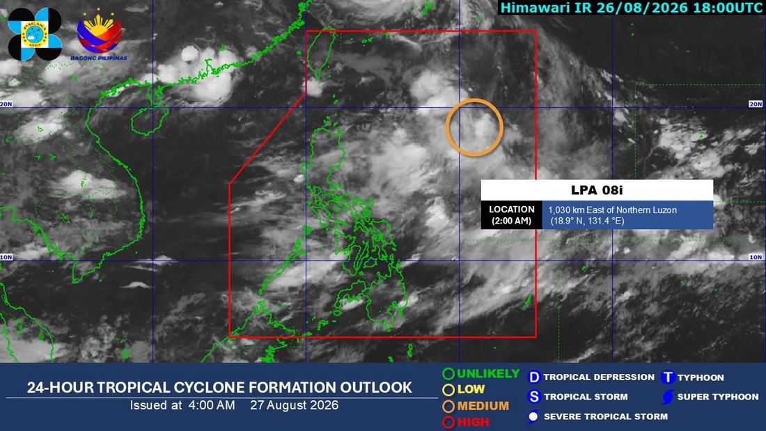 LPA inside PAR may become tropical cyclone; habagat to continue affecting Luzon, Visayas — PAGASA