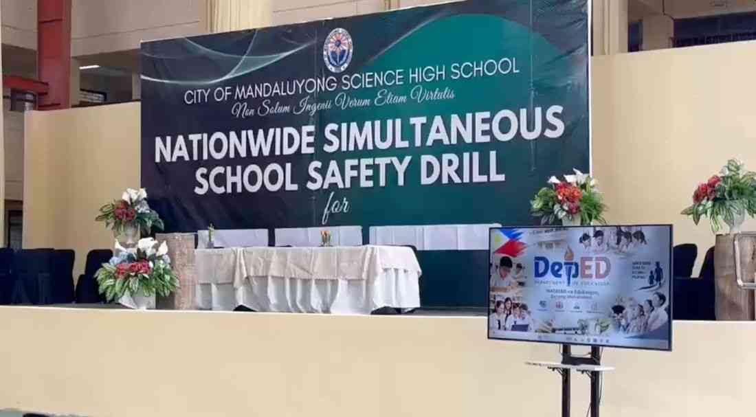 No active shooter reenactment as DepEd holds nationwide school safety drill on Sept. 3