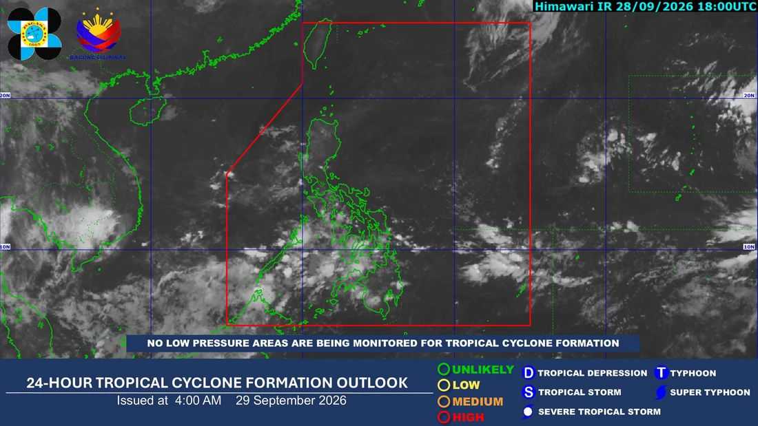 ITCZ to bring rains, thunderstorms over parts of Visayas, Mindanao, Palawan