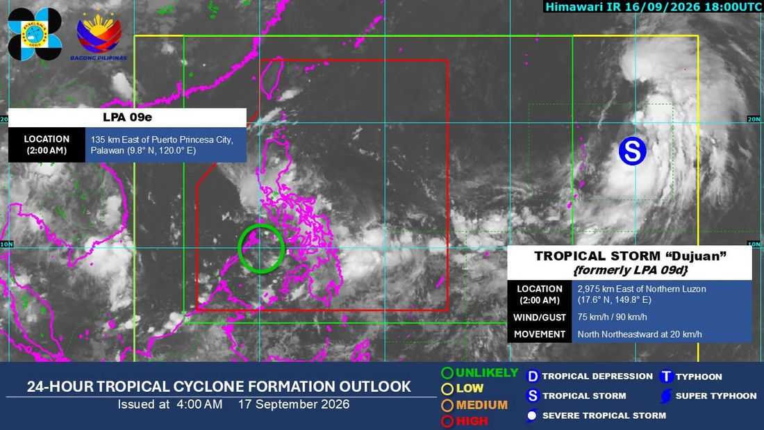 LPA, ITCZ to bring rains, thunderstorms over parts of Luzon, Visayas, Mindanao