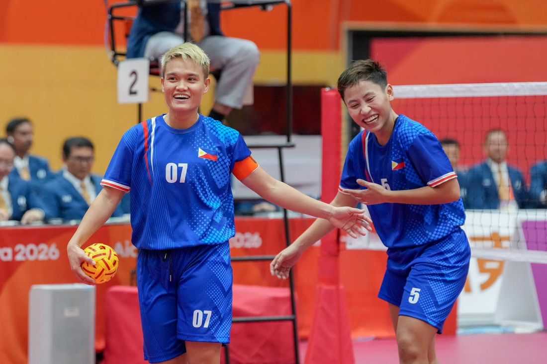 Asiad – PH women’s sepaktakraw duo settles for silver at Asian Games 2026