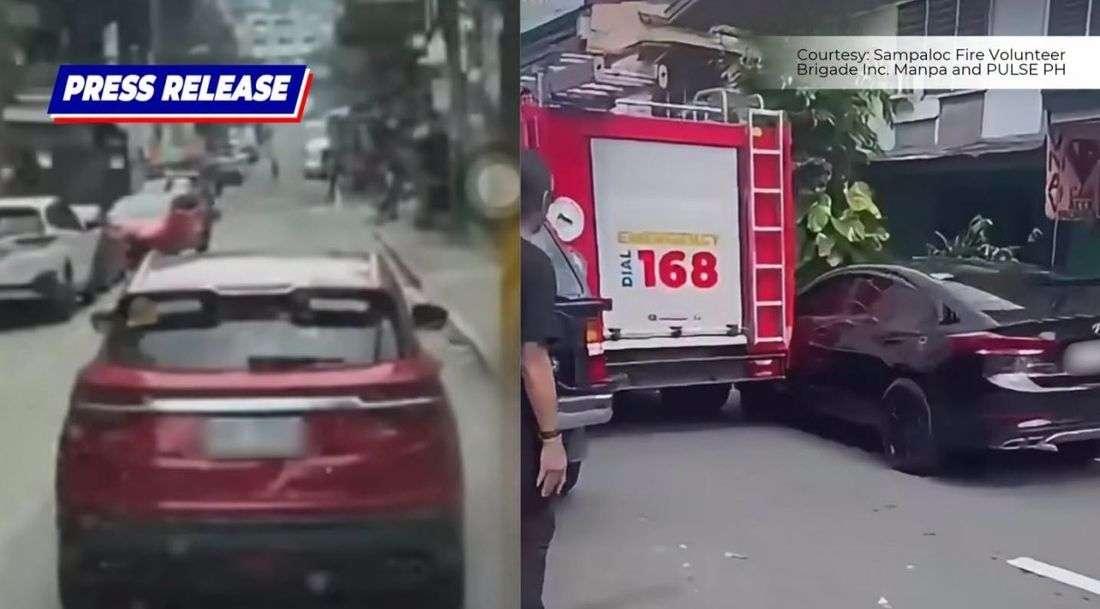 LTO suspends licenses of 2 drivers over firetruck obstruction in Makati
