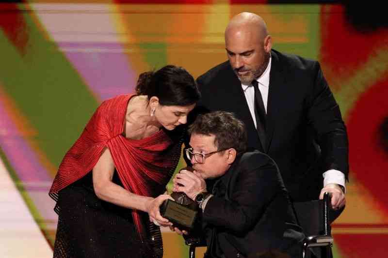 Michael J. Fox honored at Emmys for Parkinson's advocacy