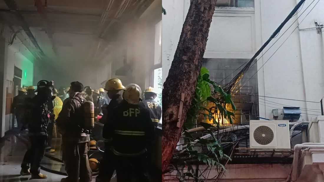 Fire breaks out on second floor of Manila City Hall
