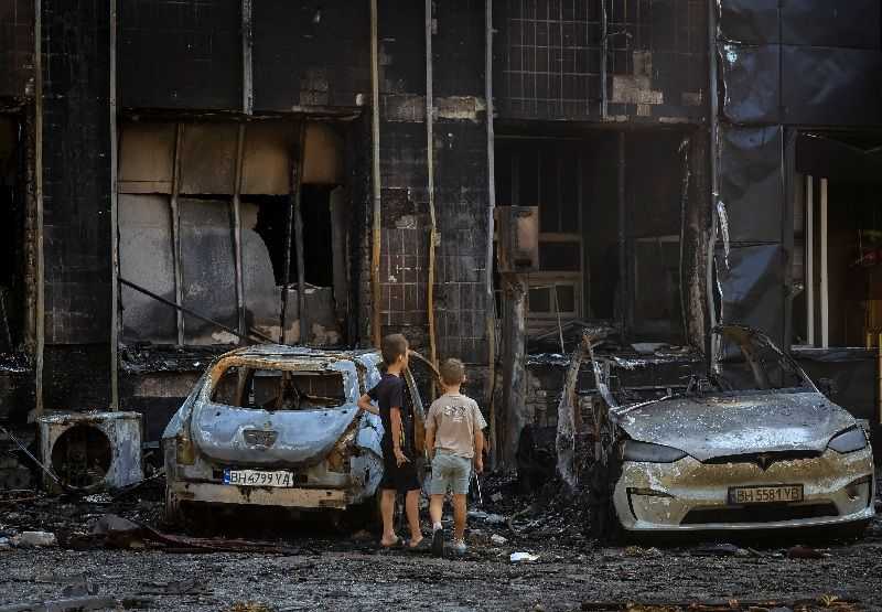 Russian attacks kill 10, injure dozens in Ukraine; Russia says it hits ships, plants