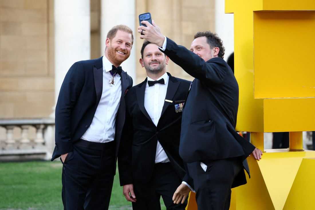 Prince Harry makes first public appearances 'back on British soil'
