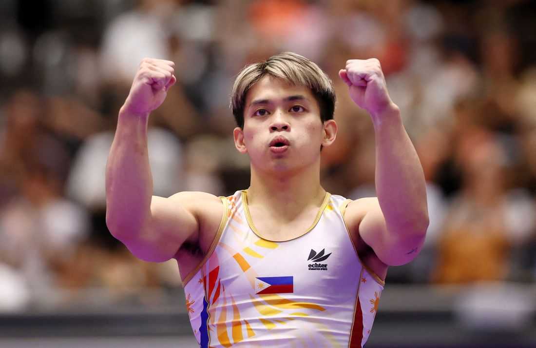 Games-Asian Games redemption sweet for Philippines gymnast Yulo