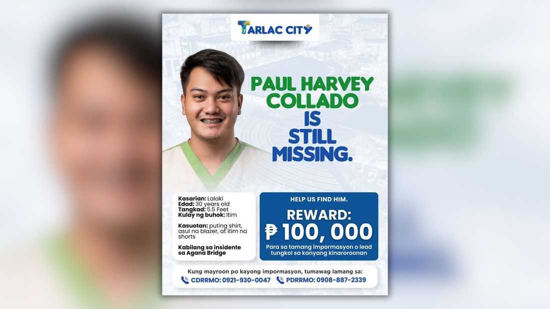 ₱100,000 reward offered for last missing Agana Bridge passenger