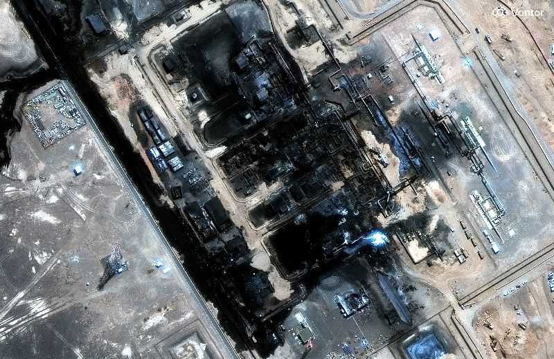 Oil settles higher after Saudi strikes stoke supply worries
