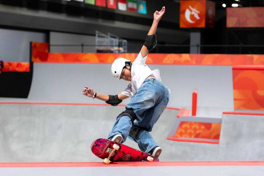 Asiad – 12-year-old Mazel Paris battles older rivals, places 5th in Asian Games park final
