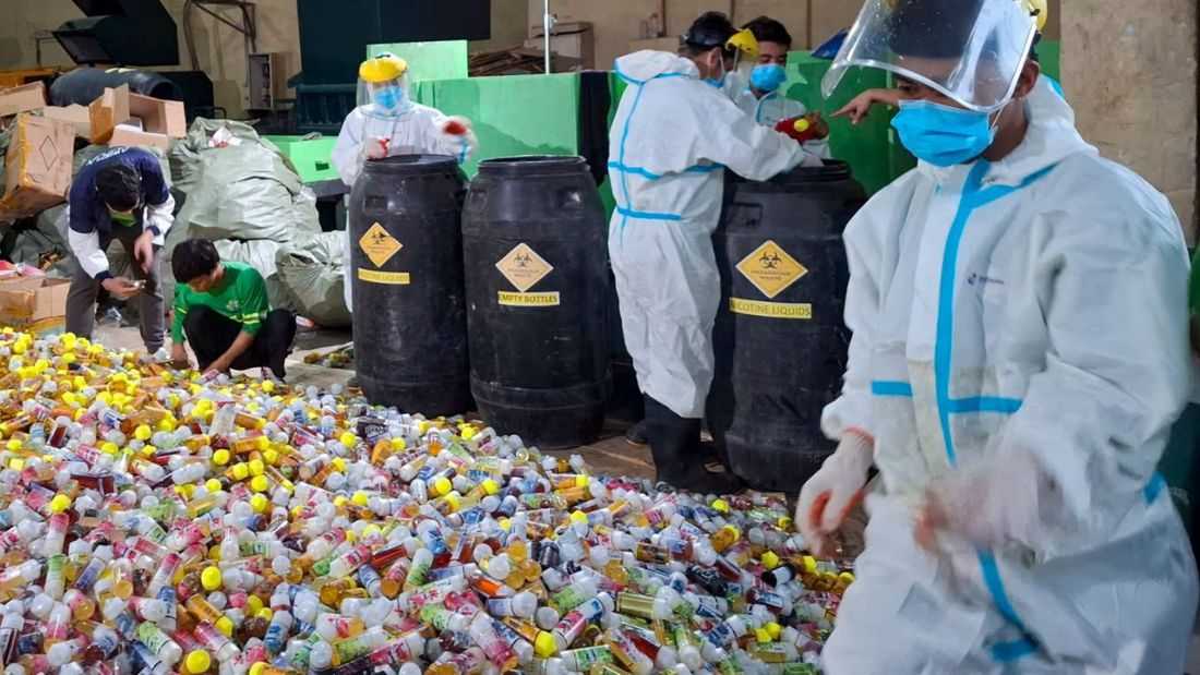 BIR destroys over 240,000 illicit vape products in Pampanga