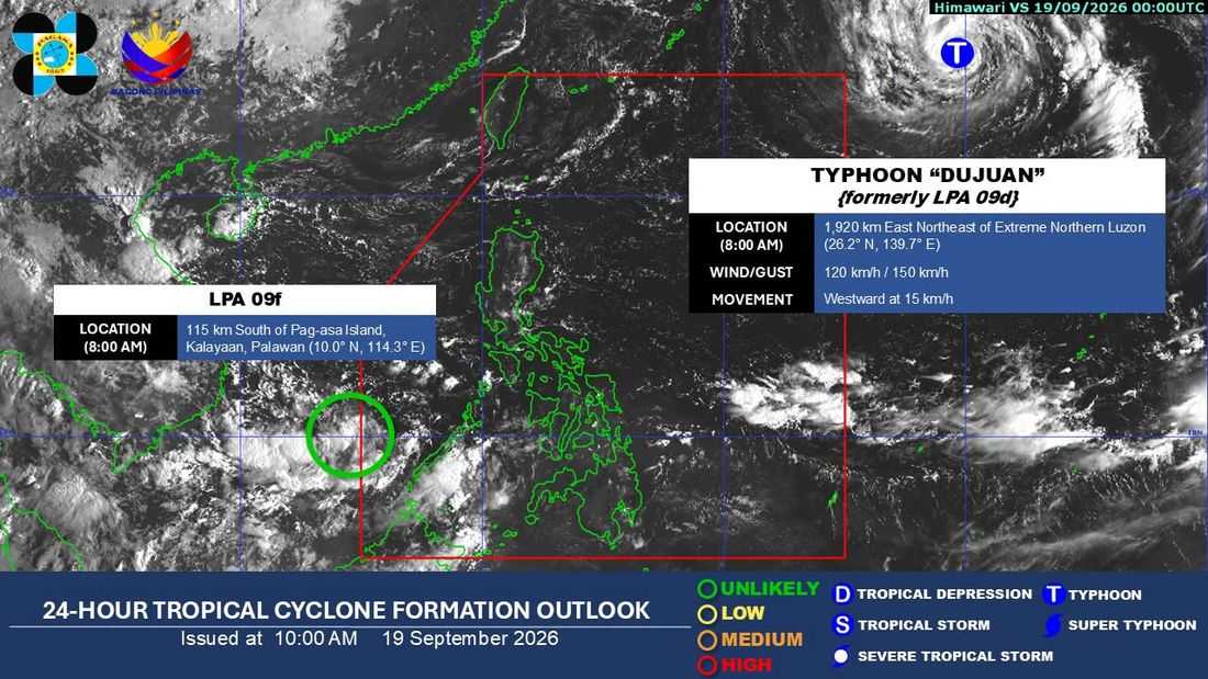 Typhoon ‘Dujuan’ intensifies outside PAR