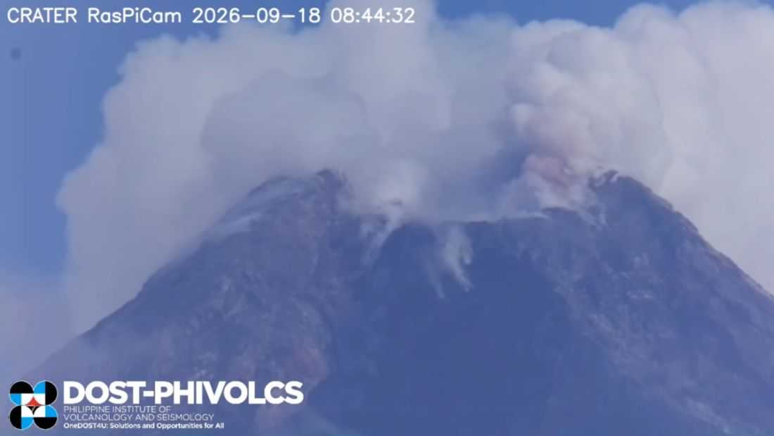 Mt. Mayon records ash emission — PHIVOLCS