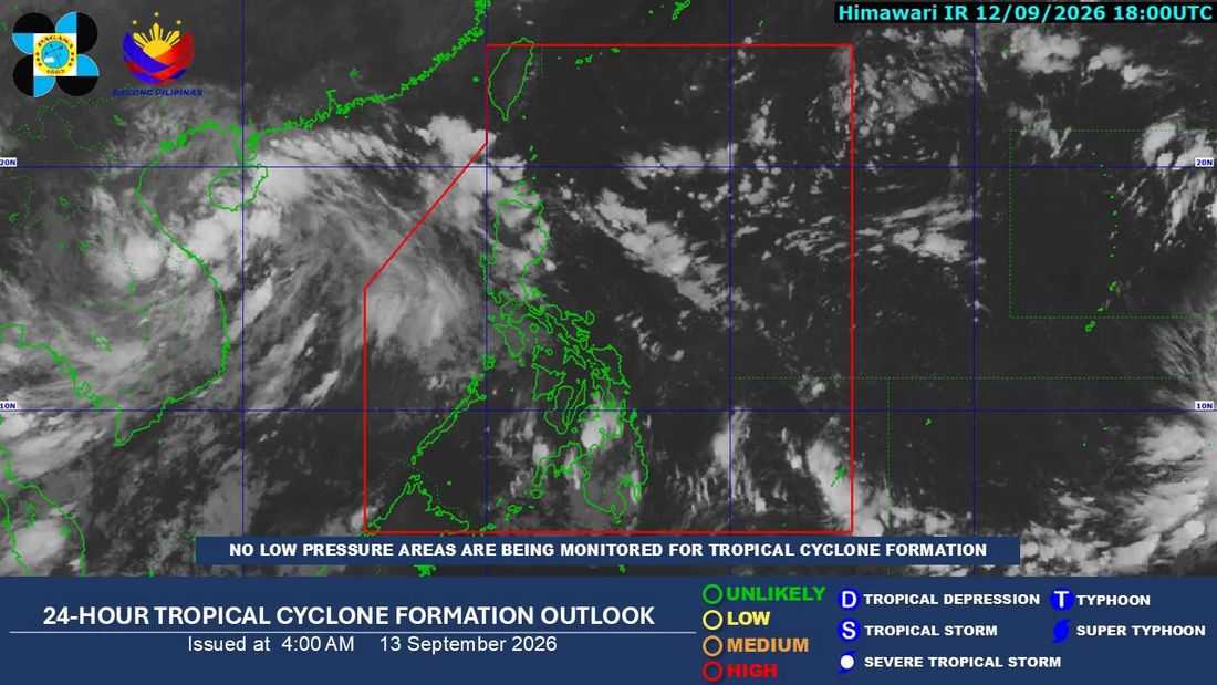 Easterlies to bring isolated rains over Extreme Northern Luzon