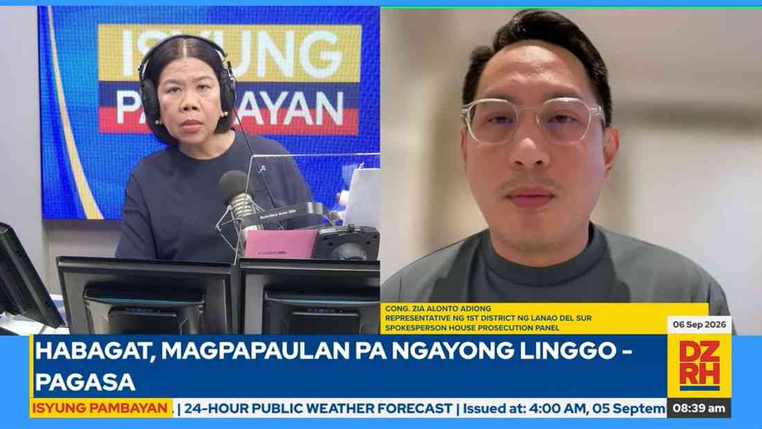 Adiong on VP Sara's safety concerns: 'Kung sino pa yung nagbanta, siya pa yung biktima'