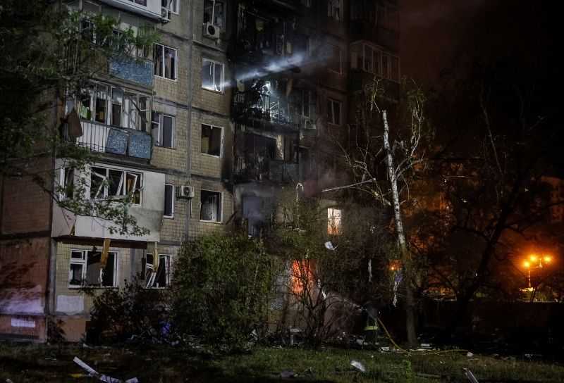 Russia hits petrol station, warehouse facilities in Kyiv, mayor says