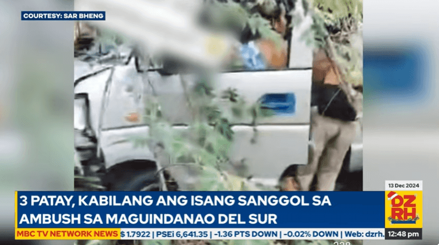 3 killed, including infant, in ambush in Rajah Buayan, Maguindanao del Sur
