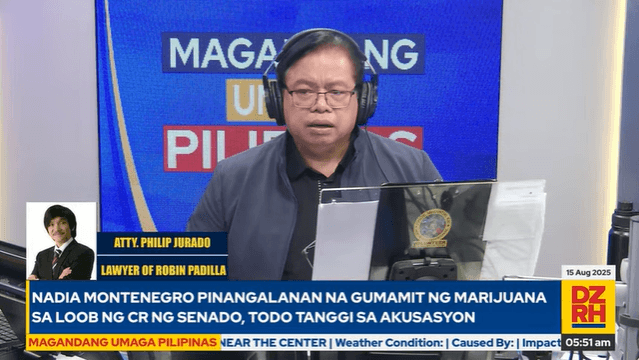 'Ang layo ng istorya': Padilla’s lawyer questions media narrative on Nadia Montenegro's alleged marijuana use in Senate premises