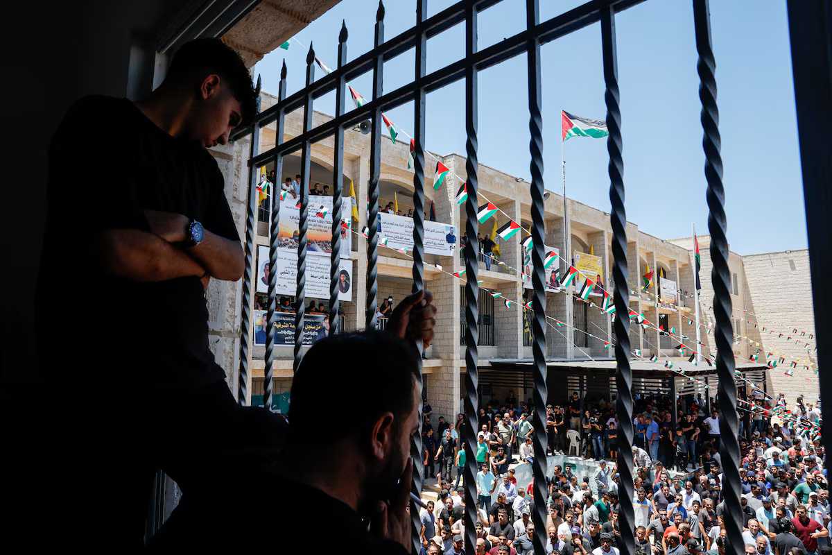 Anger turns towards Washington in West Bank town mourning two men killed by settlers