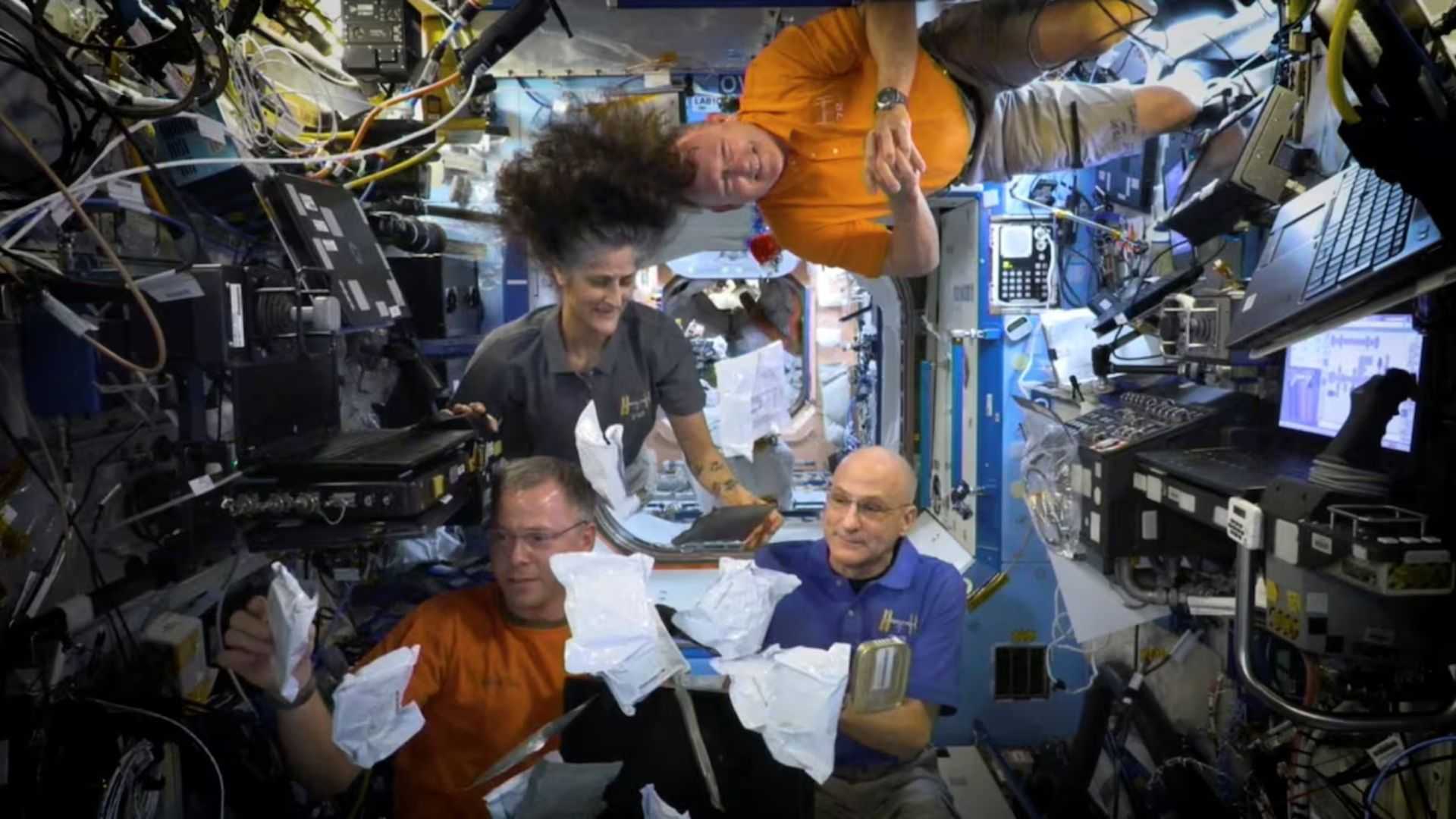 Astronaut crew docks with space station to replace 'Butch and Suni'