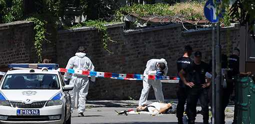 Attacker killed after firing crossbow at policeman guarding Israeli embassy in Serbia