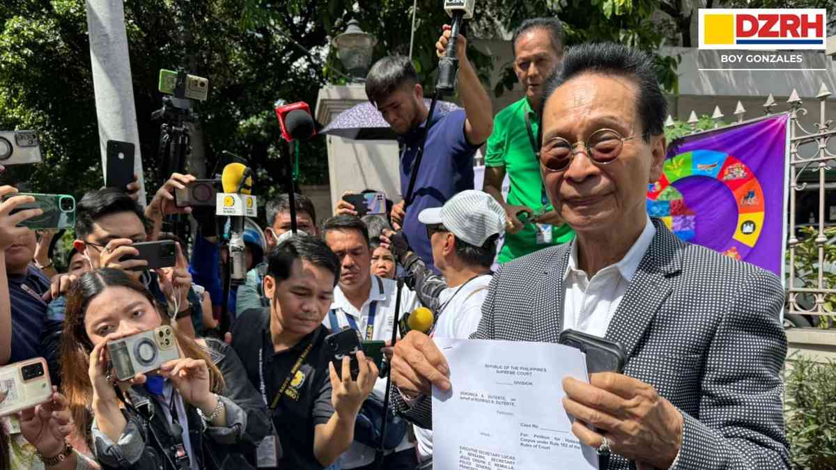 Atty. Panelo files a writ of habeas corpus vs PH gov’t before the SC