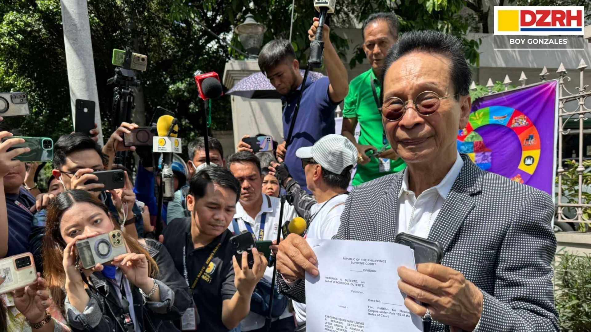 Atty. Panelo files a writ of habeas corpus vs PH gov’t before the SC