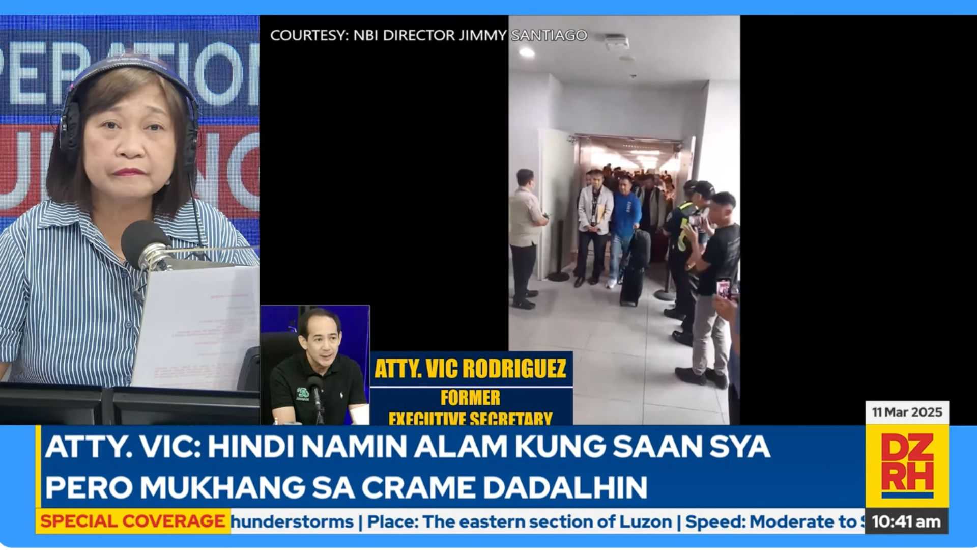 Atty. Vic Rodriguez: FPRRD not permitted to see lawyers, physician upon arrival at PH airport