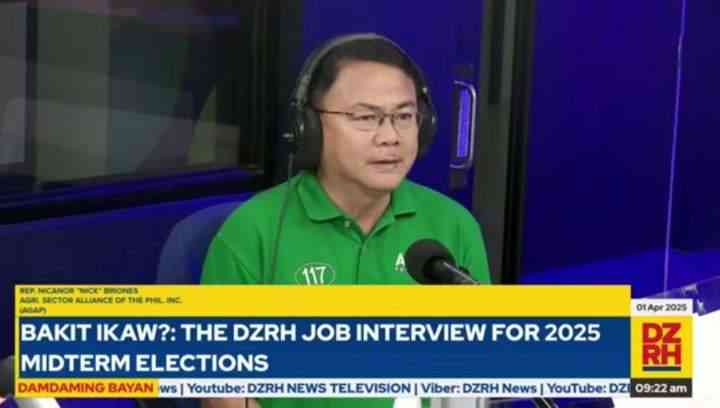 #BakitIkaw: Cong. Nicanor “Nick” Briones calls for stronger food security, lowering prices for Filipinos