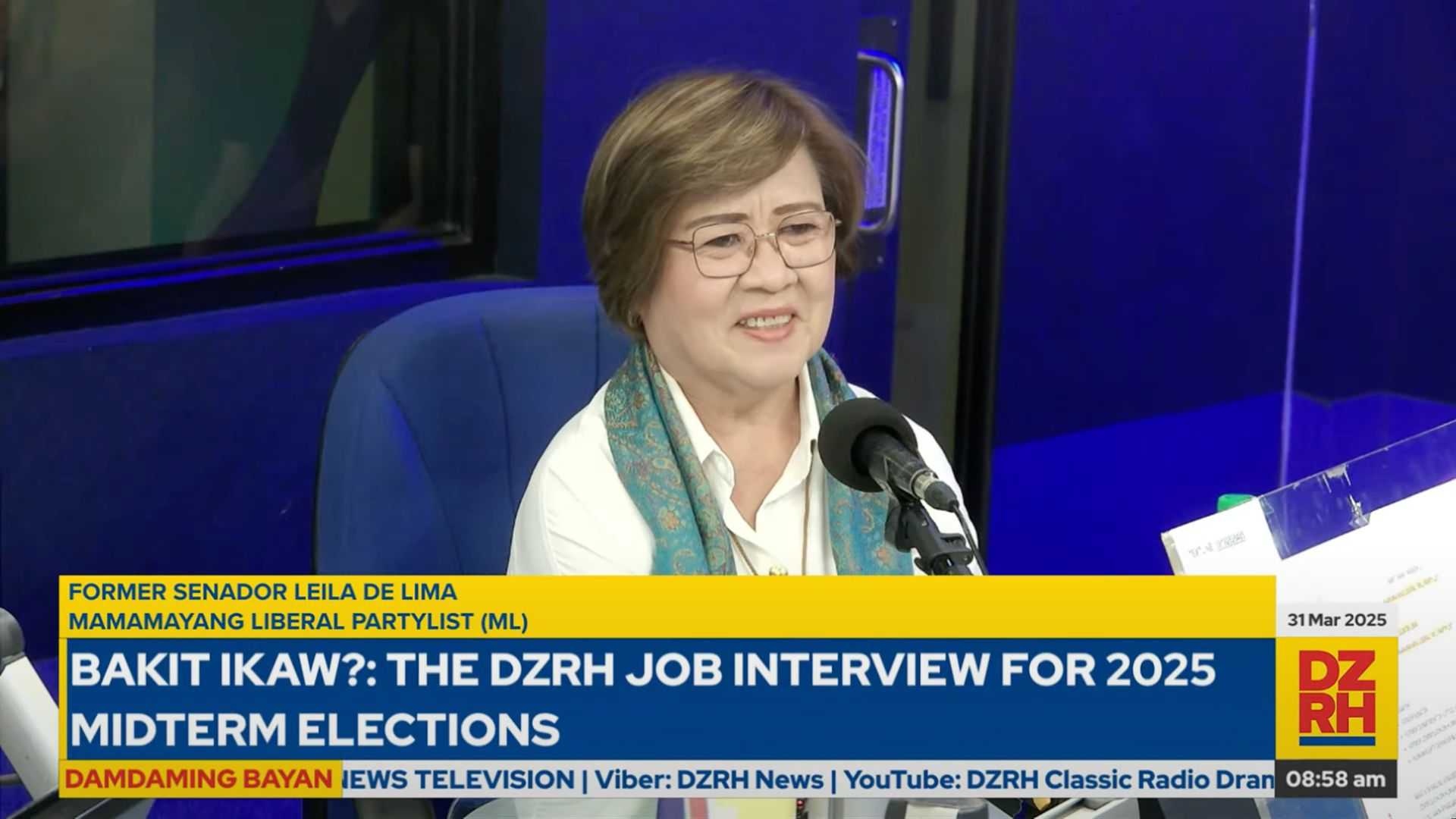 #BakitIkaw: Ex-Senator Leila de Lima commits to solving issues affecting marginalized sectors