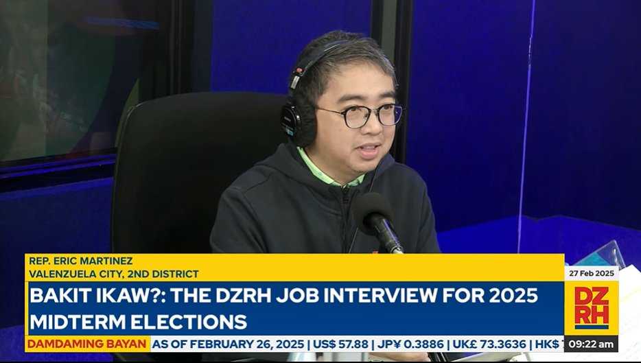 #BakitIkaw: Rep. Eric Martinez to push for key initiatives in transportation, health sectors in Senate