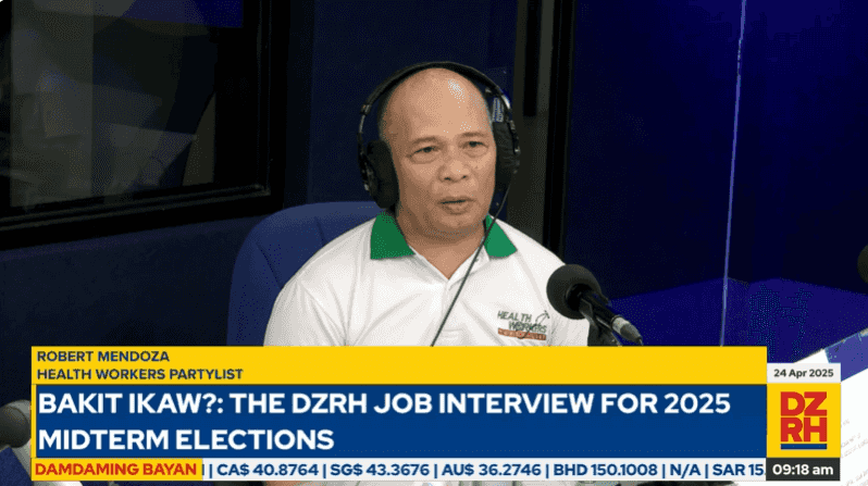 #BakitIkaw: Robert Mendoza calls for free public healthcare, stronger representation of health workers in Congress