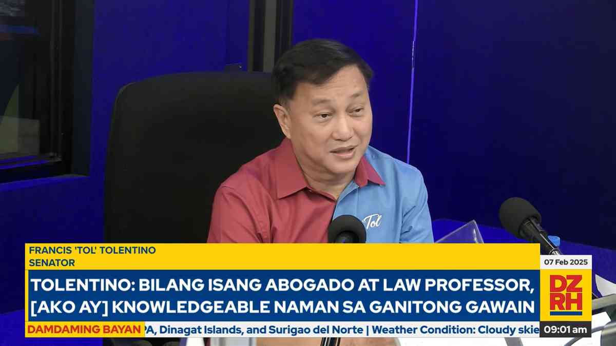 #BakitIkaw: Sen. Francis Tolentino stresses the need for a lawyer in the Senate amid reelection bid