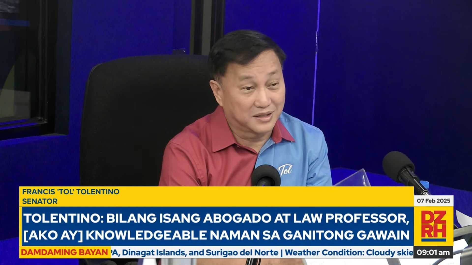 #BakitIkaw: Sen. Francis Tolentino stresses the need for a lawyer in the Senate amid reelection bid