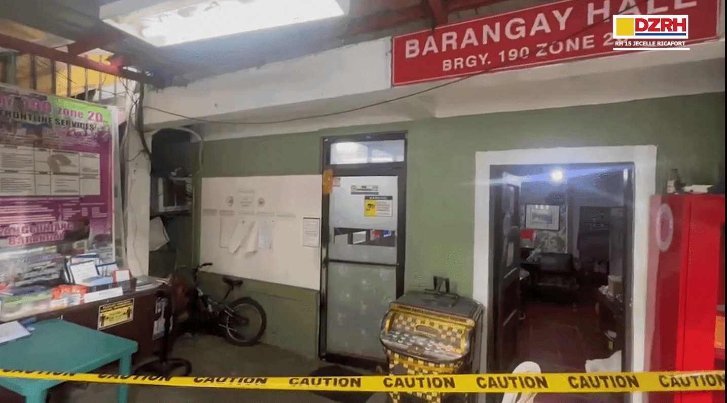 Barangay hall in Pasay shot by unidentified gunman; probe ongoing