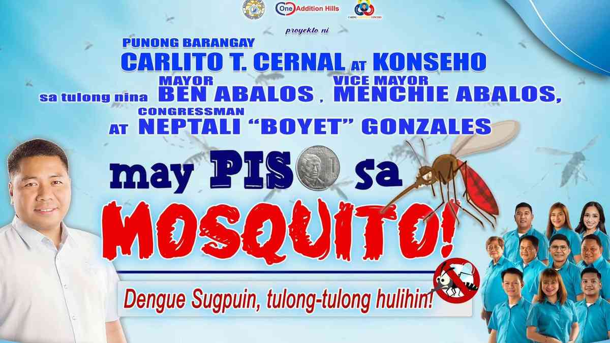 Barangay in Mandaluyong defends 'Piso sa Mosquito' initiative amid criticisms