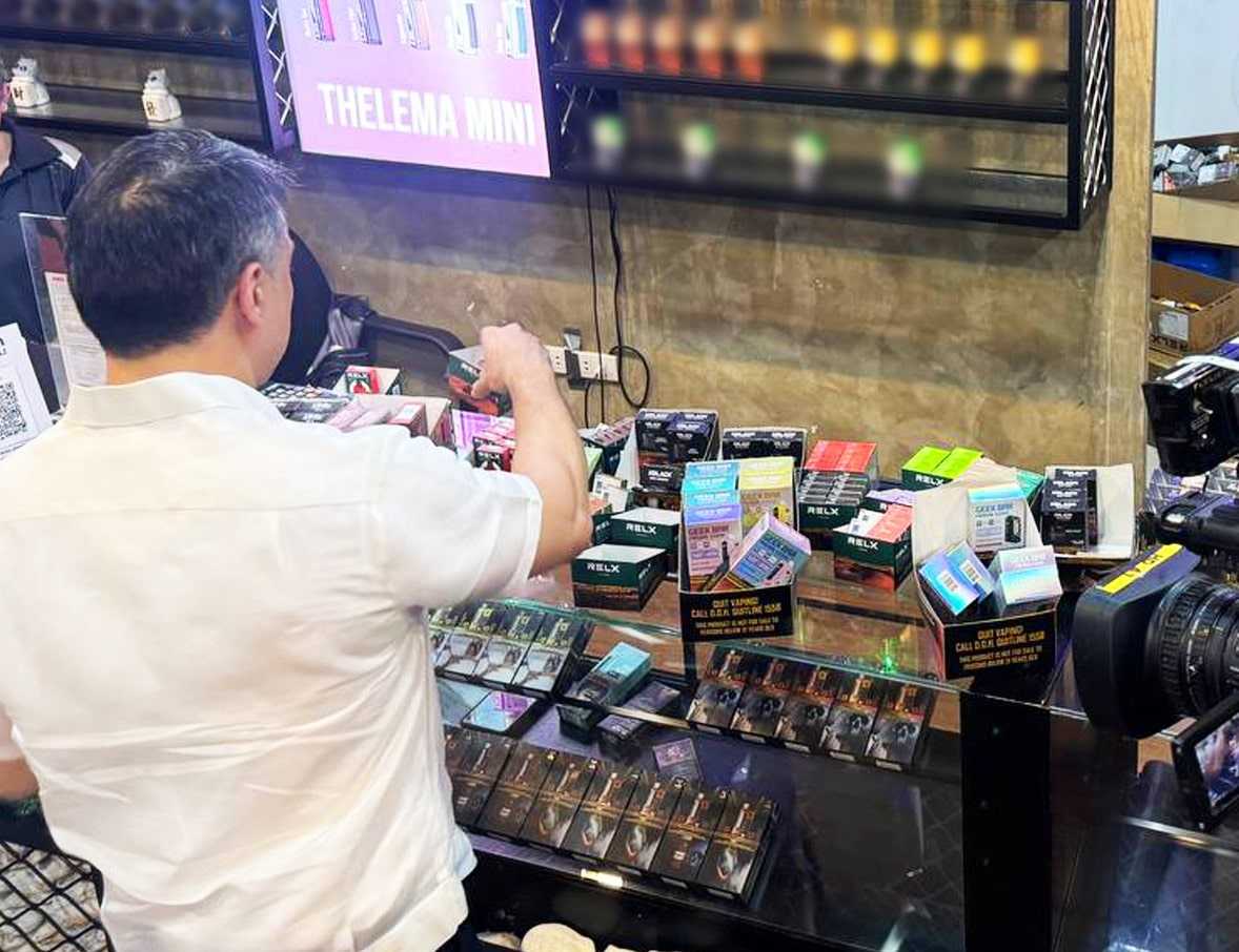 BIR seizes illicit vape products in Tomas Morato, QC