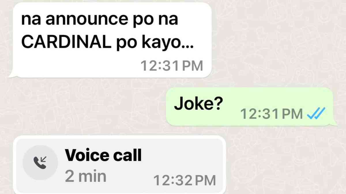 Bishop Ambo David recounts how he learned his new appointment as Cardinal