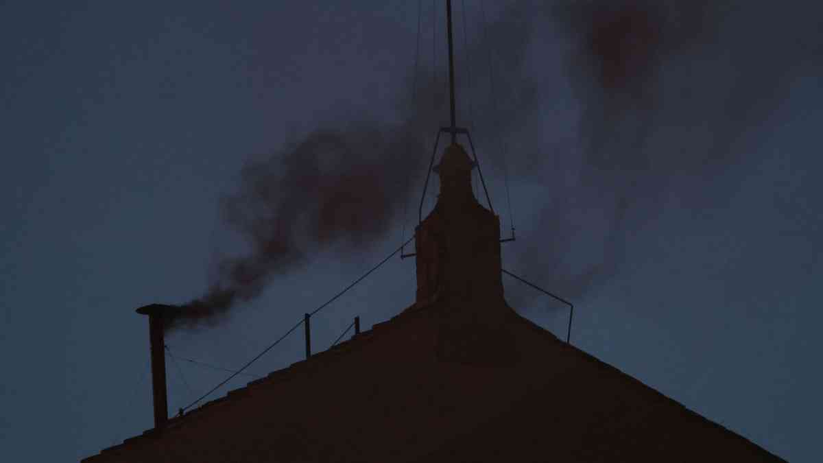 Black smoke signals no pope elected in first conclave vote