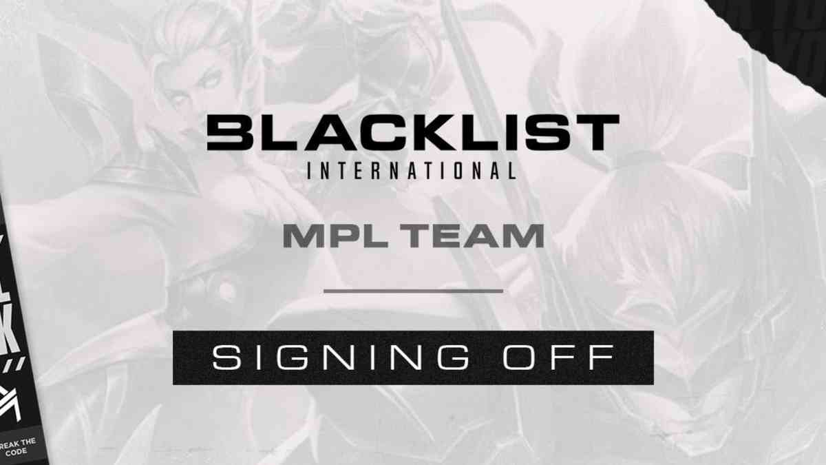 Blacklist International exits MLBB scene, sells MPL PH slot