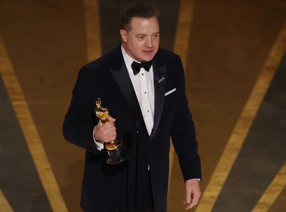 Brendan Fraser wins best actor Oscar for ‘The Whale’