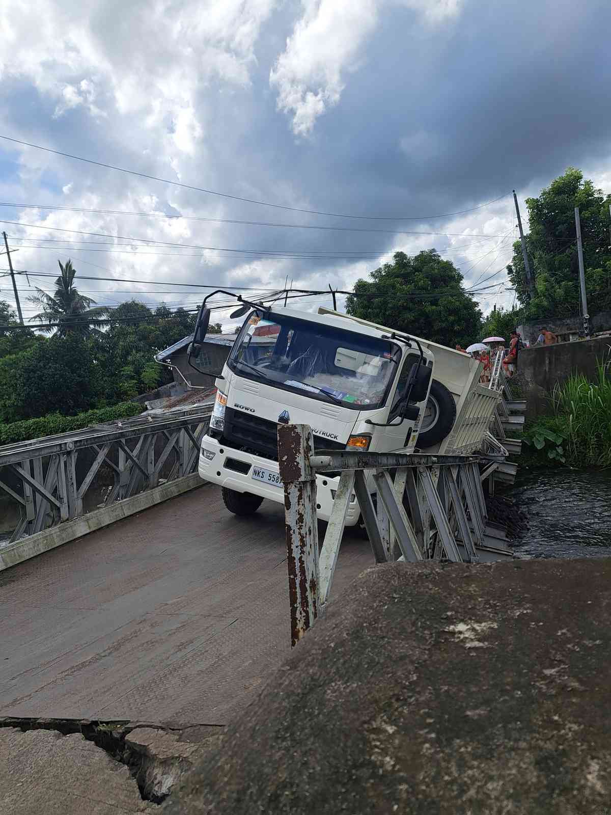 Bridge in Camalig, Albay collapses due to 'overloaded' truck