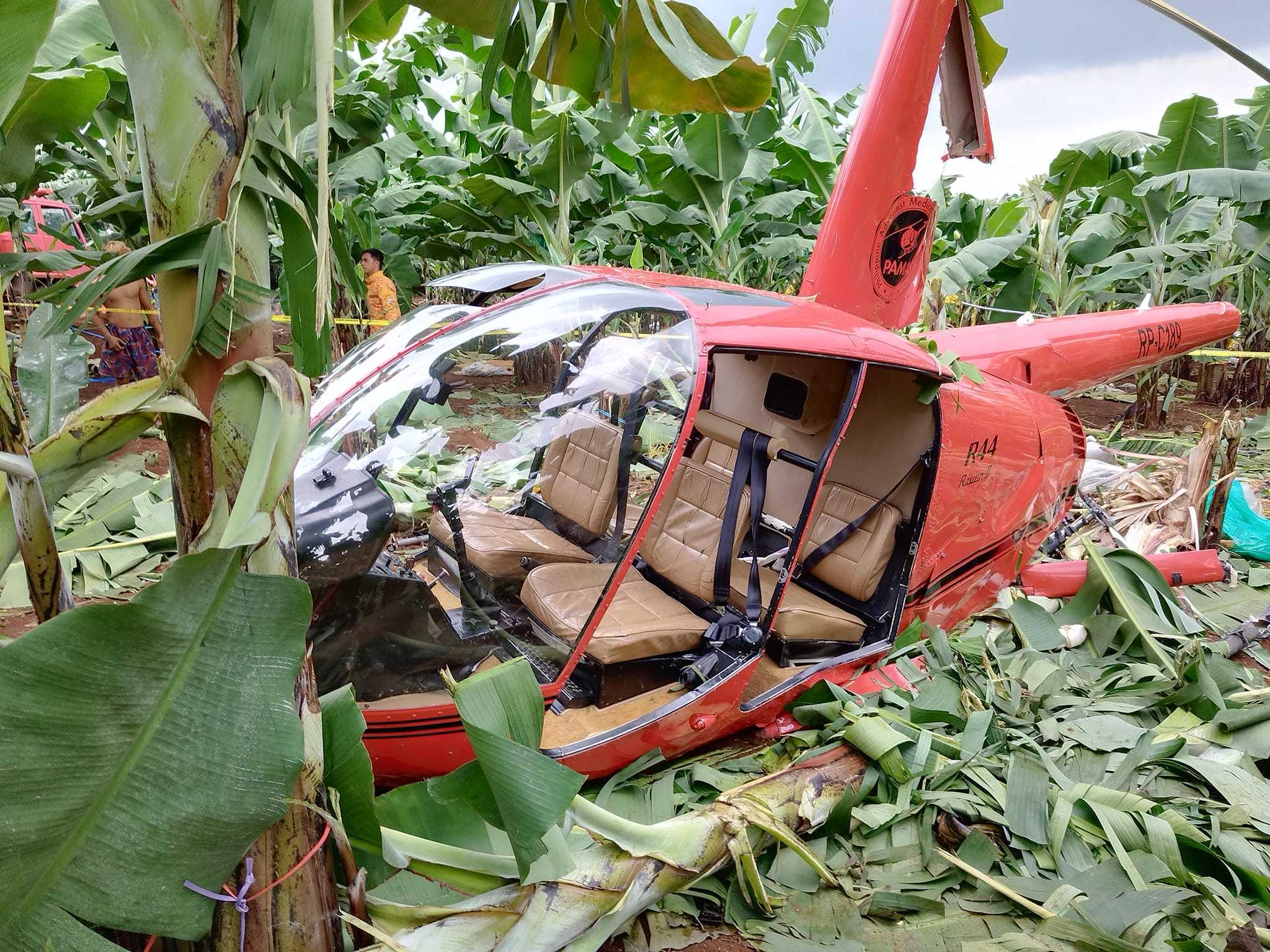 Helicopter crashed in Bukidnon; 4 passengers survives