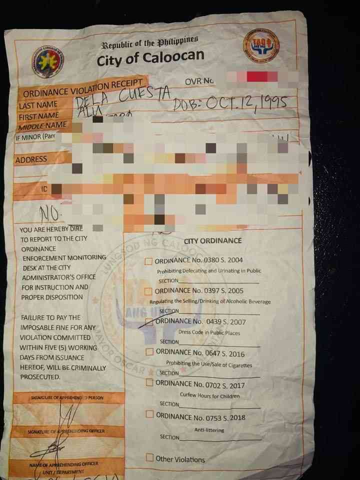 Caloocan to probe complaint of woman who gets ticket for wearing 'short shorts'