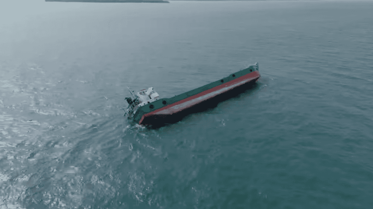Cargo ship runs aground in Siruma, Camarines Sur; 13 crew rescued