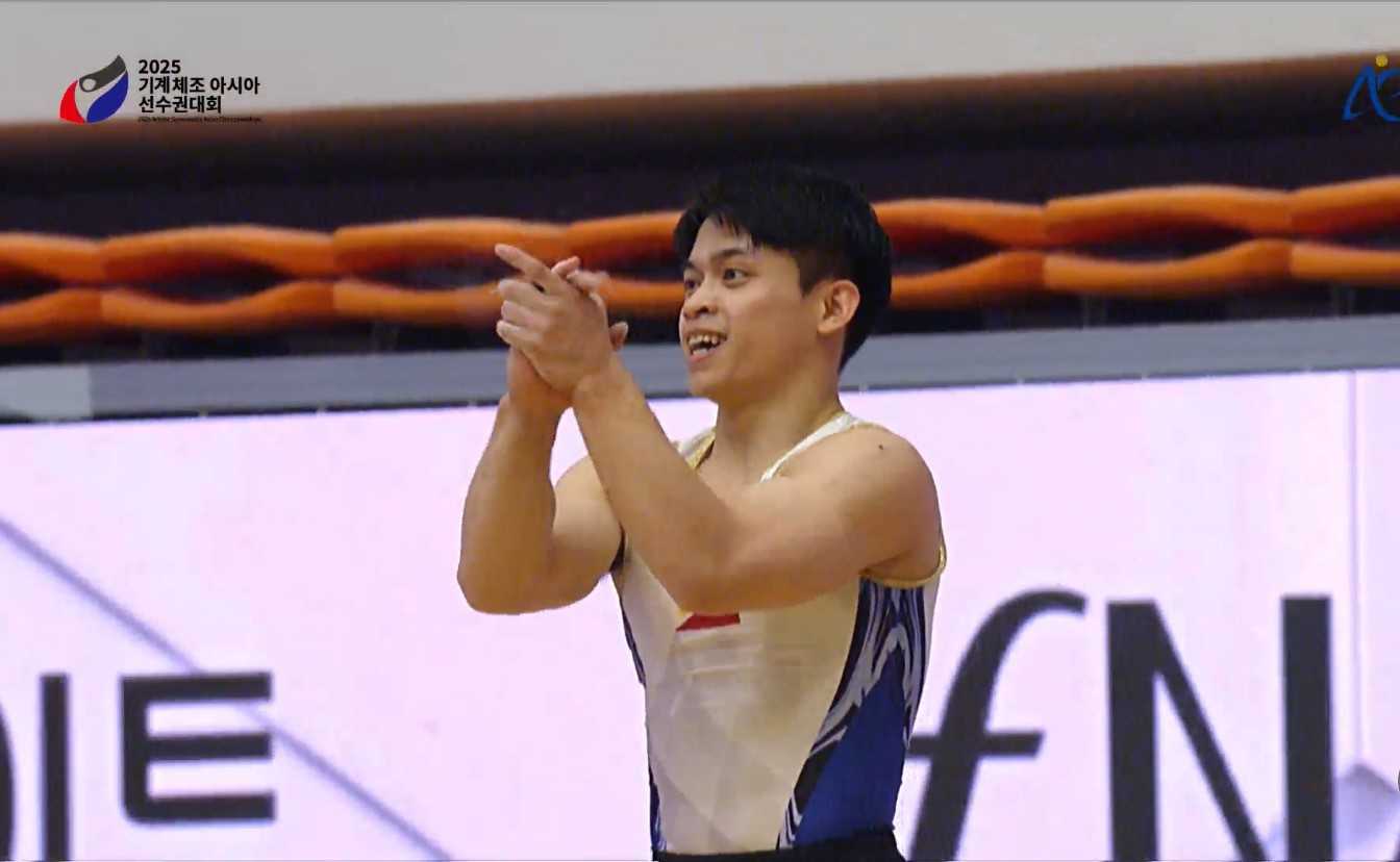 Carlos Yulo bags fourth straight gold in floor exercise at Asian Gymnastics Championships