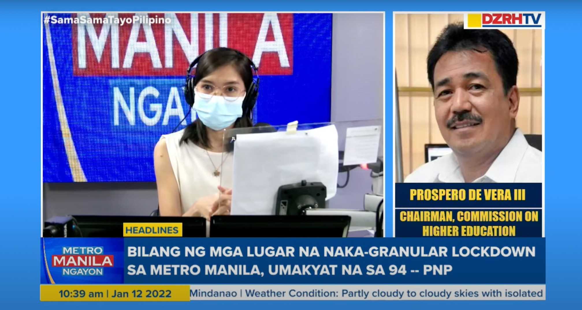 CHED: Public universities in NCR move in-person classes to February