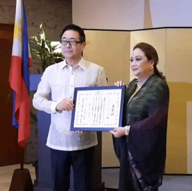 Chef Regina “Reggie” Aspiras bestowed with prestigious Japanese Ambassador’s Commendation