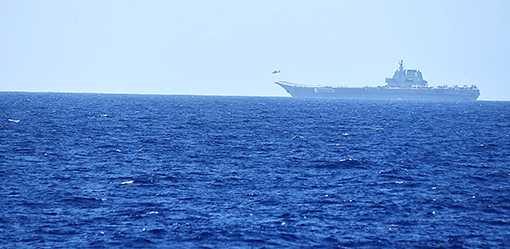 China's PLA navy perform first dual aircraft formation exercise in South China Sea