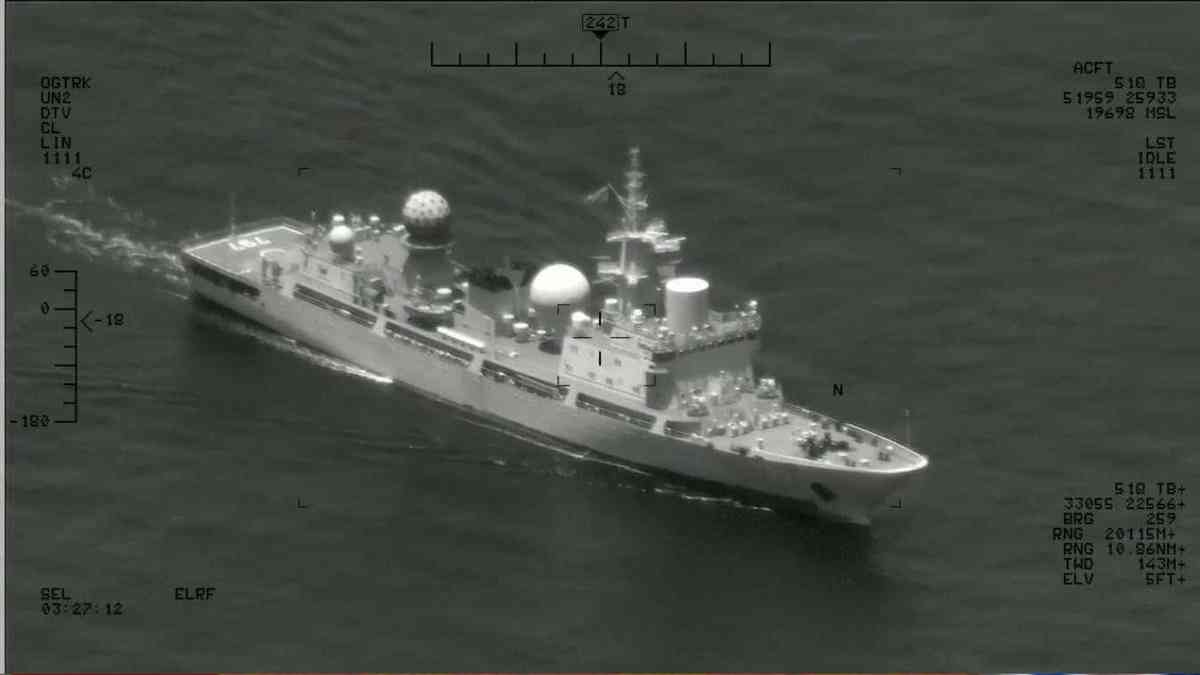 Chinese aircraft carrier, surveillance ship spotted in waters off Northern Luzon